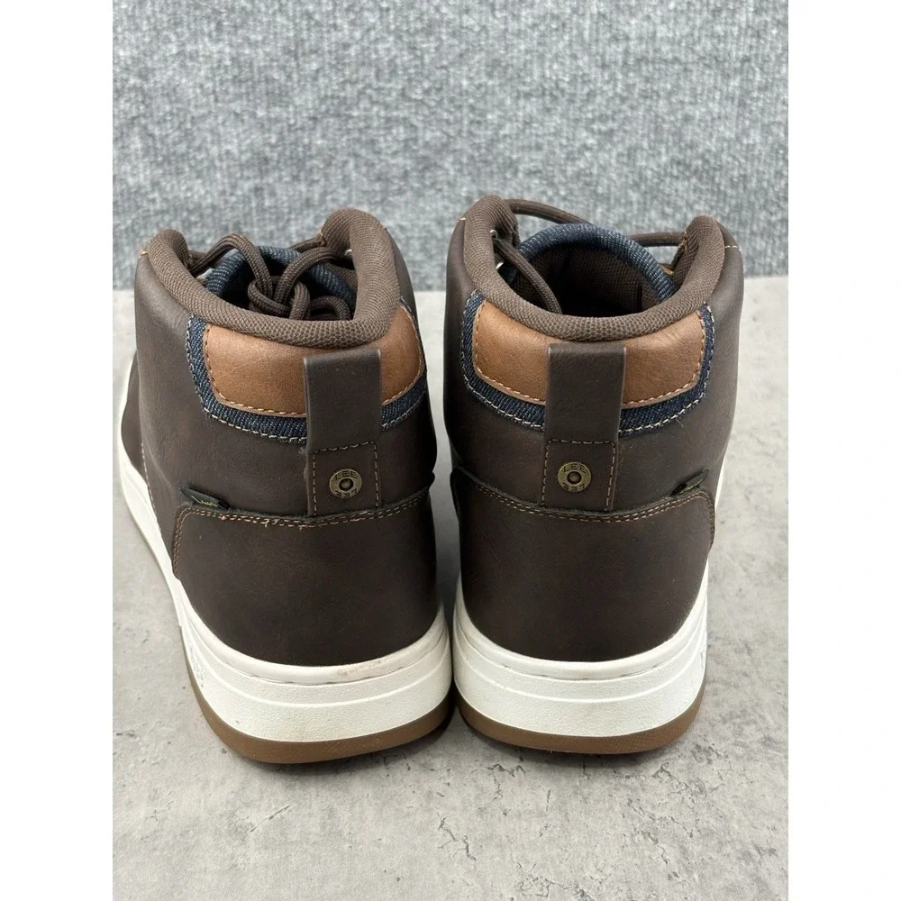 Lee Spencer High Top Sneakers Men's 10.5 Brown Casual Lace Up Boots Comfort